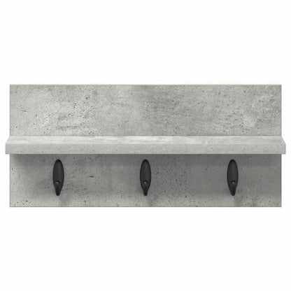 Appendiabiti a muro Grigio cemento 40 x 10,5 x 18 cm