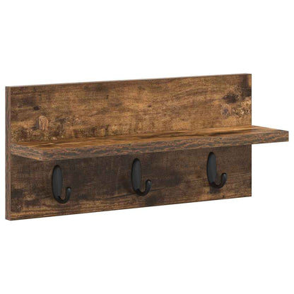 Appendiabiti a muro Rovere fumé 40 x 10,5 x 18 cm