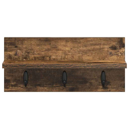 Appendiabiti a muro Rovere fumé 40 x 10,5 x 18 cm