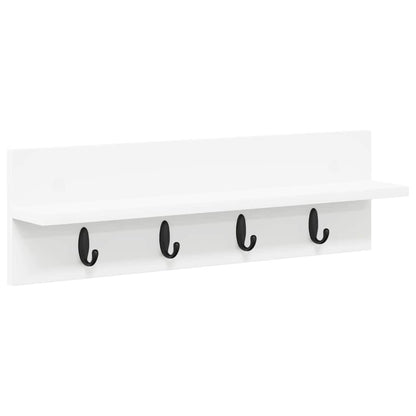 Appendiabiti a muro Bianco 60 x 10,5 x 18 cm Legno multistrato