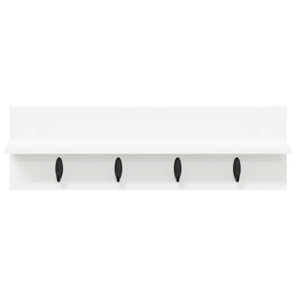 Appendiabiti a muro Bianco 60 x 10,5 x 18 cm Legno multistrato