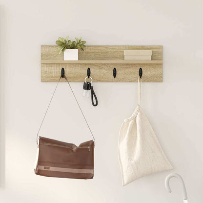 Appendiabiti a muro Rovere Sonoma 60 x 10,5 x 18 cm