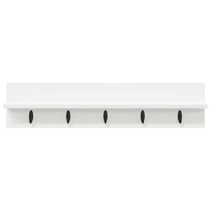 Appendiabiti a muro Bianco 80 x 10,5 x 18 cm Legno multistrato