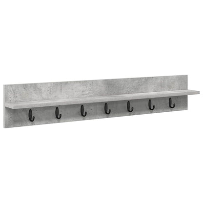 Appendiabiti a muro Grigio cemento 100 x 10,5 x 18 cm