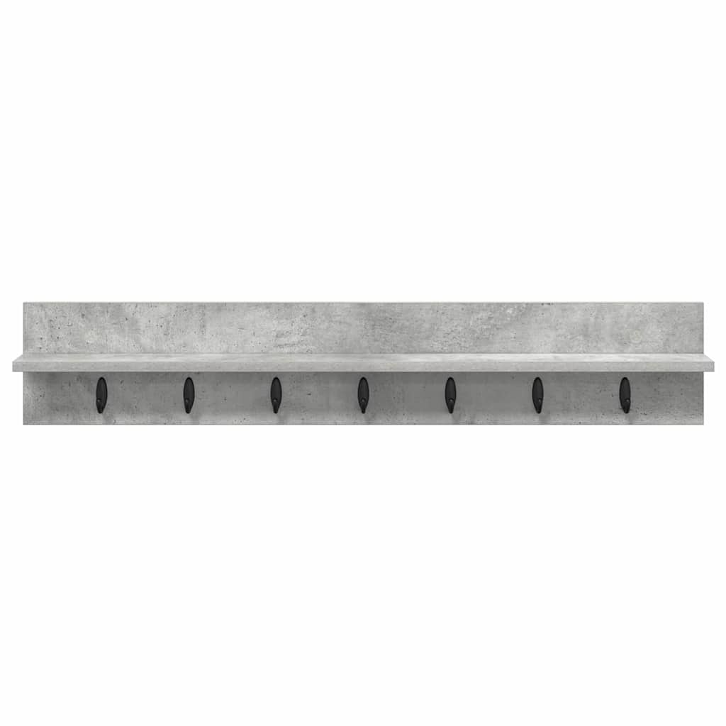 Appendiabiti a muro Grigio cemento 100 x 10,5 x 18 cm