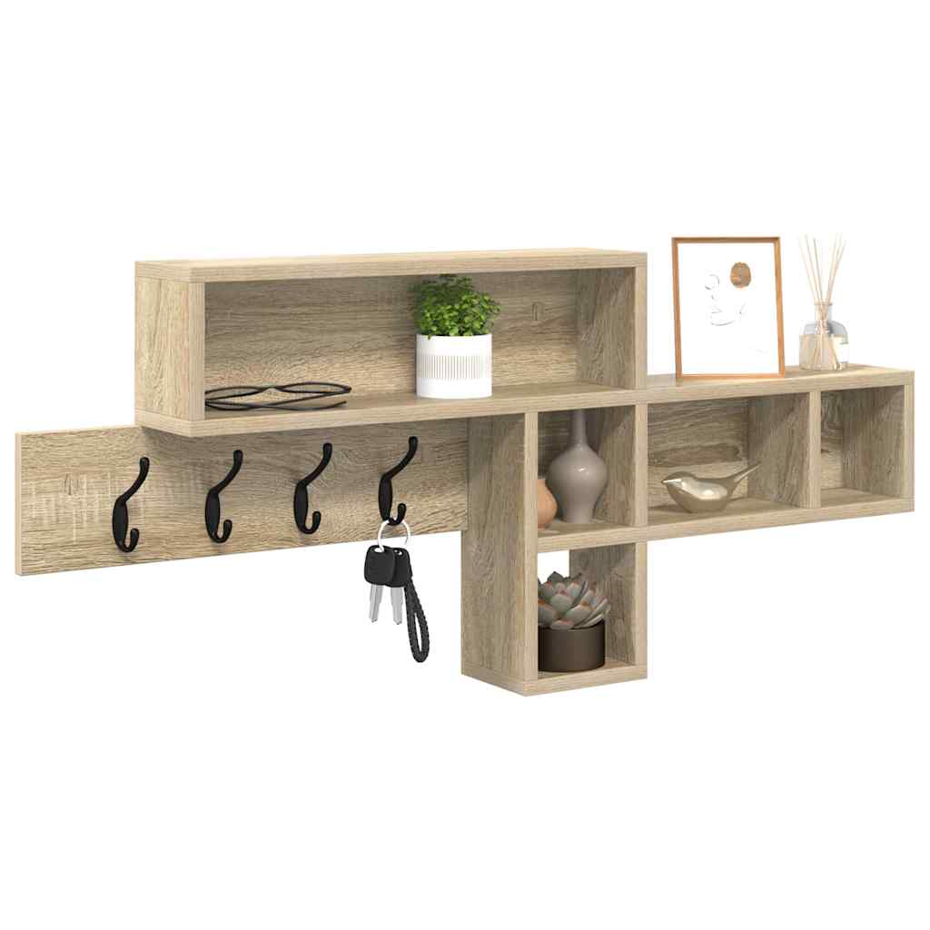Appendiabiti a muro Rovere Sonoma 100 x 12 x 43,5 cm
