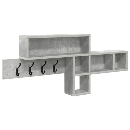Appendiabiti a muro Grigio cemento 100 x 12 x 43,5 cm
