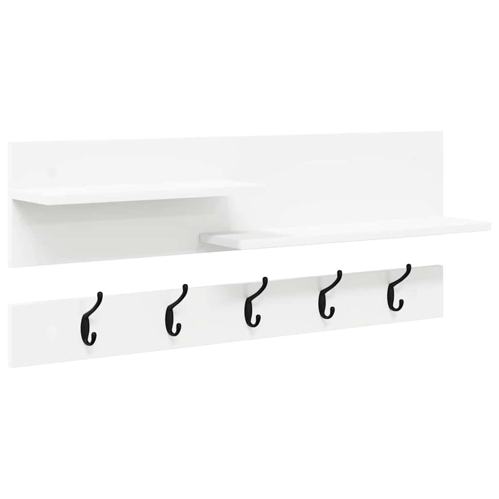Appendiabiti a muro Bianco 90 x 15 x 36 cm Legno multistrato