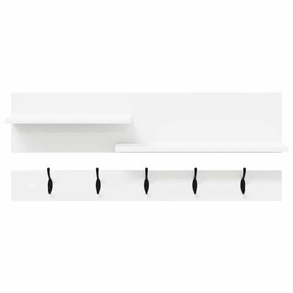 Appendiabiti a muro Bianco 90 x 15 x 36 cm Legno multistrato