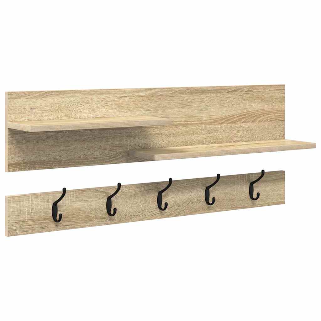 Appendiabiti a muro Rovere Sonoma 90 x 15 x 36 cm