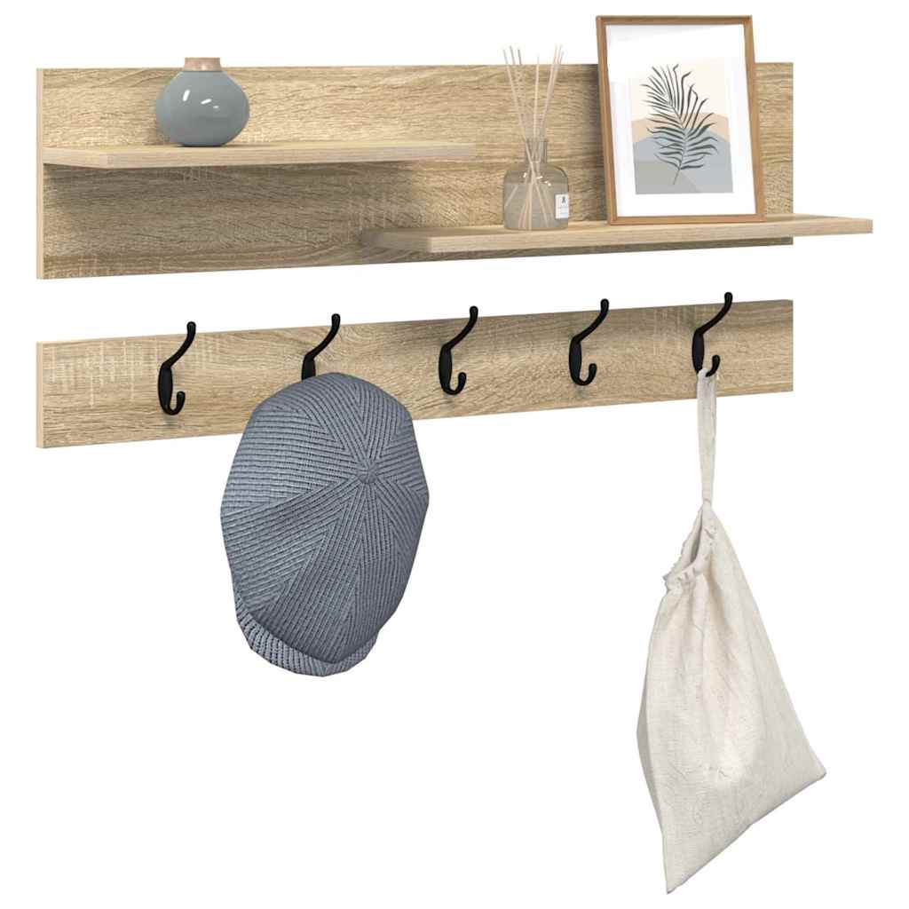Appendiabiti a muro Rovere Sonoma 90 x 15 x 36 cm