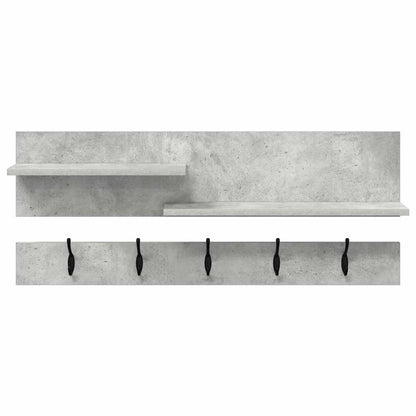 Appendiabiti a muro Grigio cemento 90 x 15 x 36 cm