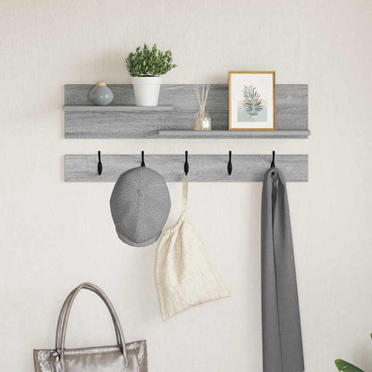 Appendiabiti a muro Grigio Sonoma 90 x 15 x 36 cm