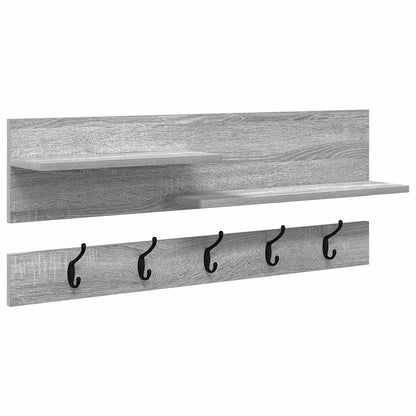 Appendiabiti a muro Grigio Sonoma 90 x 15 x 36 cm
