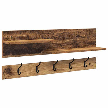 Appendiabiti a muro Legno vecchio 90 x 15 x 36 cm