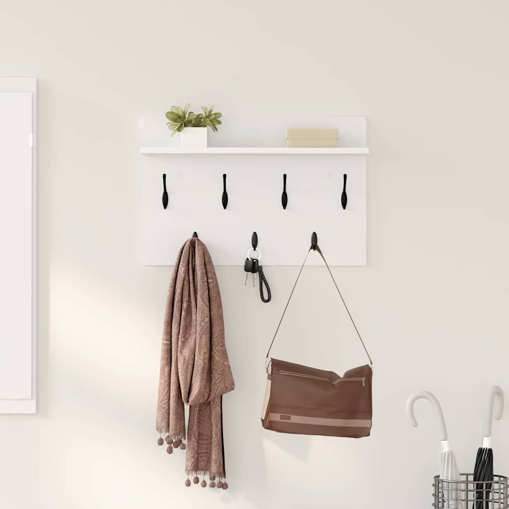Appendiabiti a muro Bianco 60 x 40 x 12 cm Legno multistrato