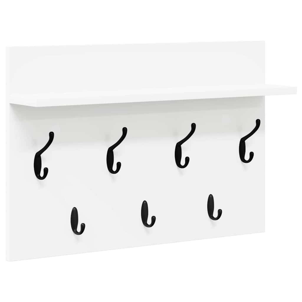 Appendiabiti a muro Bianco 60 x 40 x 12 cm Legno multistrato