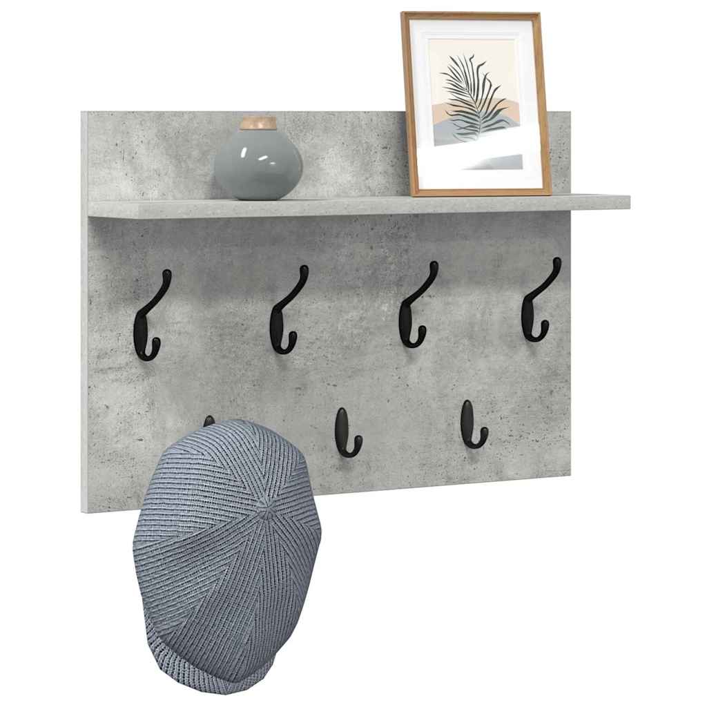 Appendiabiti a muro Grigio cemento 60 x 40 x 12 cm