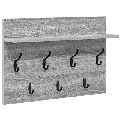 Appendiabiti a muro Grigio Sonoma 60 x 40 x 12 cm