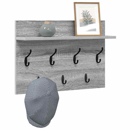 Appendiabiti a muro Grigio Sonoma 60 x 40 x 12 cm