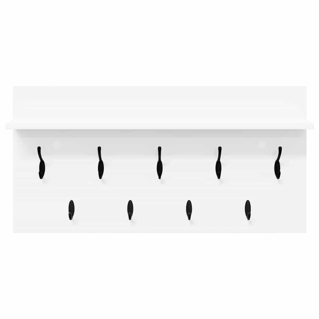 Appendiabiti a muro Bianco 80 x 40 x 12 cm Legno multistrato