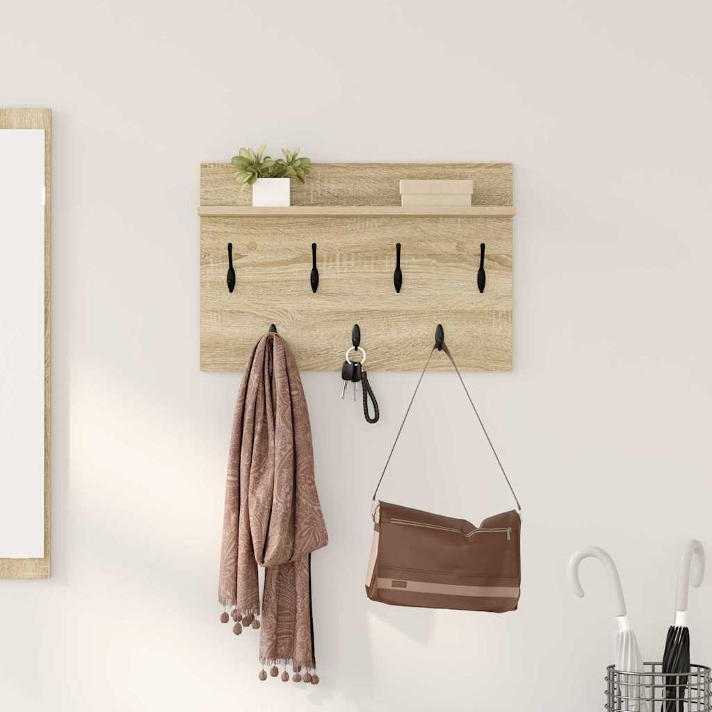 Appendiabiti a muro Rovere Sonoma 80 x 40 x 12 cm