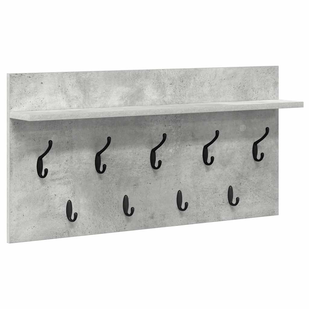Appendiabiti a muro Grigio cemento 80 x 40 x 12 cm