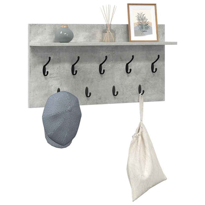Appendiabiti a muro Grigio cemento 80 x 40 x 12 cm
