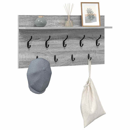 Appendiabiti a muro Grigio Sonoma 80 x 40 x 12 cm