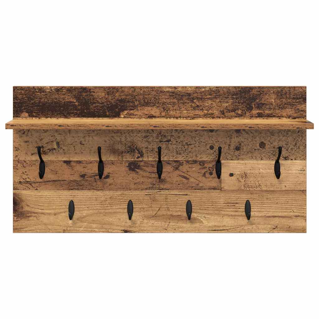 Appendiabiti a muro Legno vecchio 80 x 40 x 12 cm