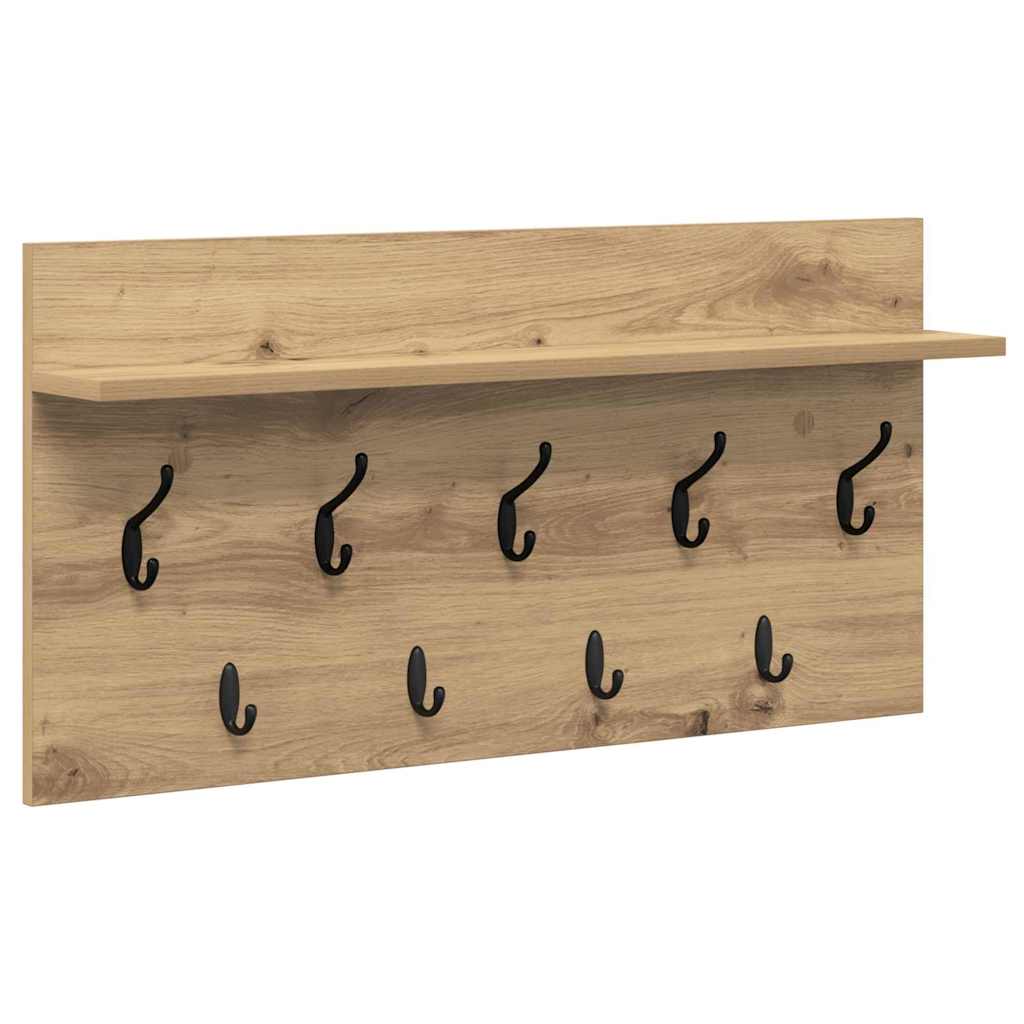 Appendiabiti a muro Rovere artigianale 80 x 40 x 12 cm