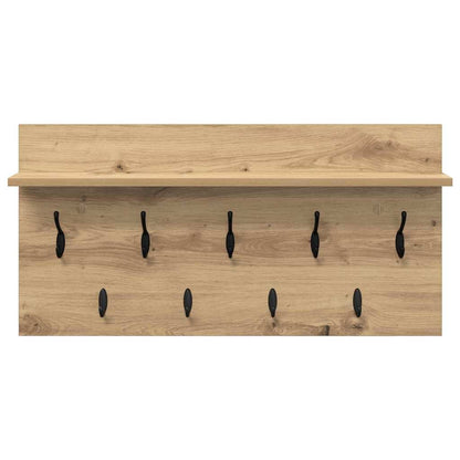 Appendiabiti a muro Rovere artigianale 80 x 40 x 12 cm