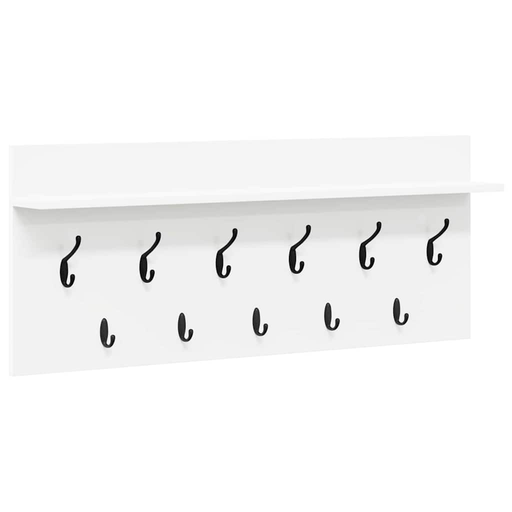 Appendiabiti a muro Bianco 100 x 40 x 12 cm Legno multistrato