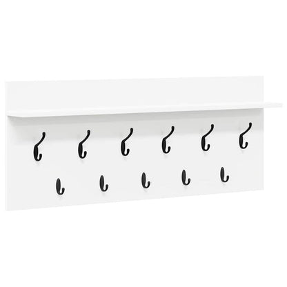 Appendiabiti a muro Bianco 100 x 40 x 12 cm Legno multistrato