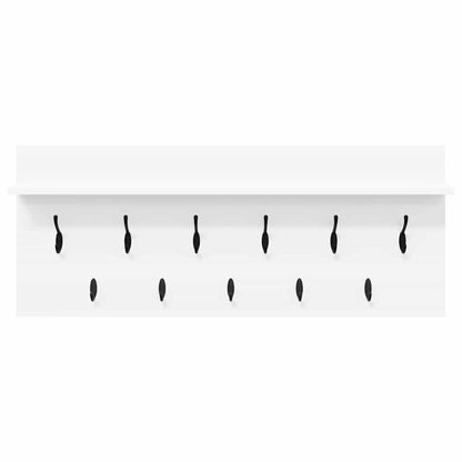 Appendiabiti a muro Bianco 100 x 40 x 12 cm Legno multistrato
