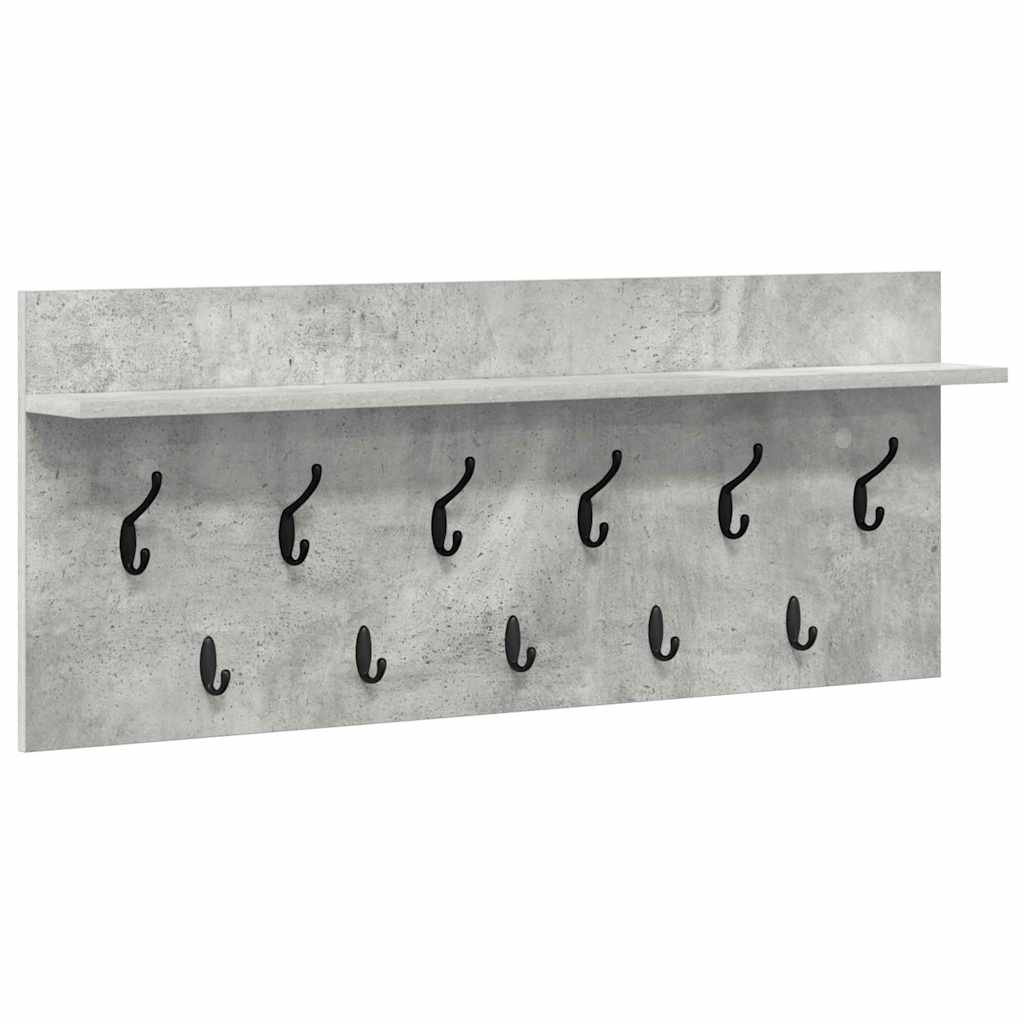 Appendiabiti a muro Grigio cemento 100 x 40 x 12 cm
