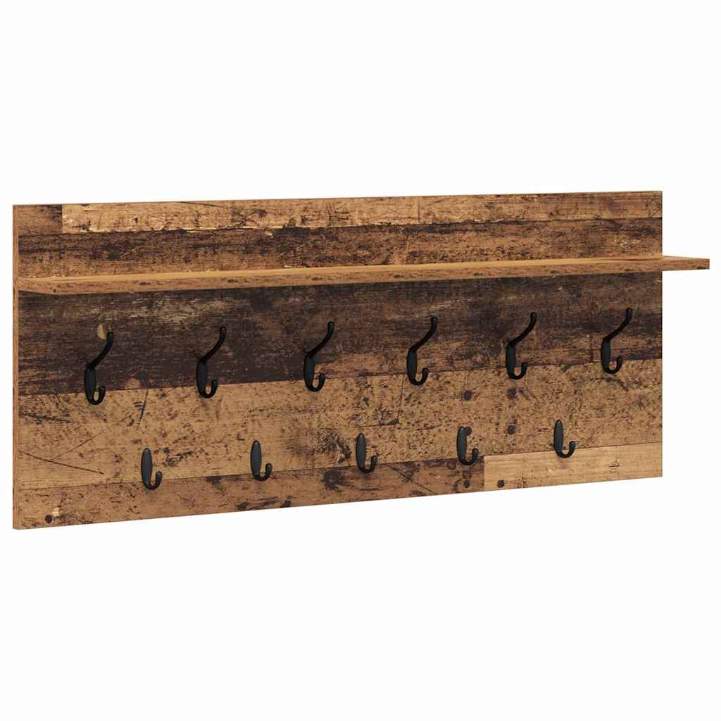 Appendiabiti a muro Legno vecchio 100 x 40 x 12 cm