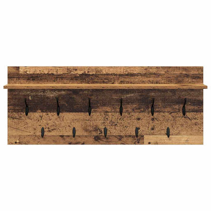 Appendiabiti a muro Legno vecchio 100 x 40 x 12 cm