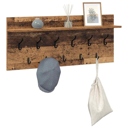 Appendiabiti a muro Legno vecchio 100 x 40 x 12 cm