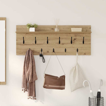 Appendiabiti a muro Rovere artigianale 100 x 40 x 12 cm