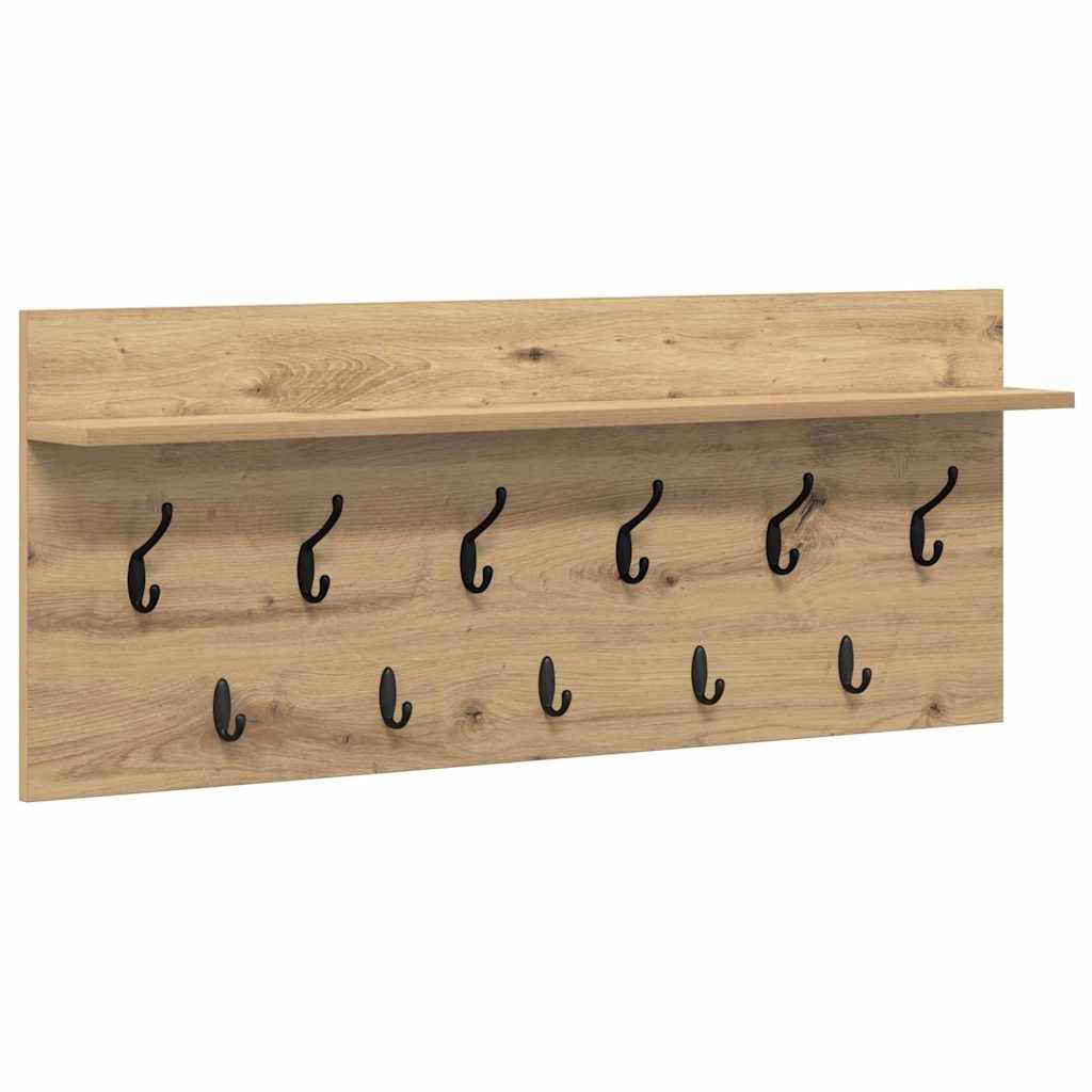 Appendiabiti a muro Rovere artigianale 100 x 40 x 12 cm
