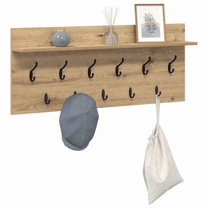Appendiabiti a muro Rovere artigianale 100 x 40 x 12 cm