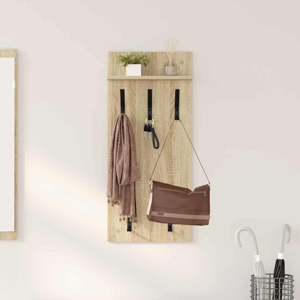 Appendiabiti a muro Rovere Sonoma 40 x 10 x 90 cm
