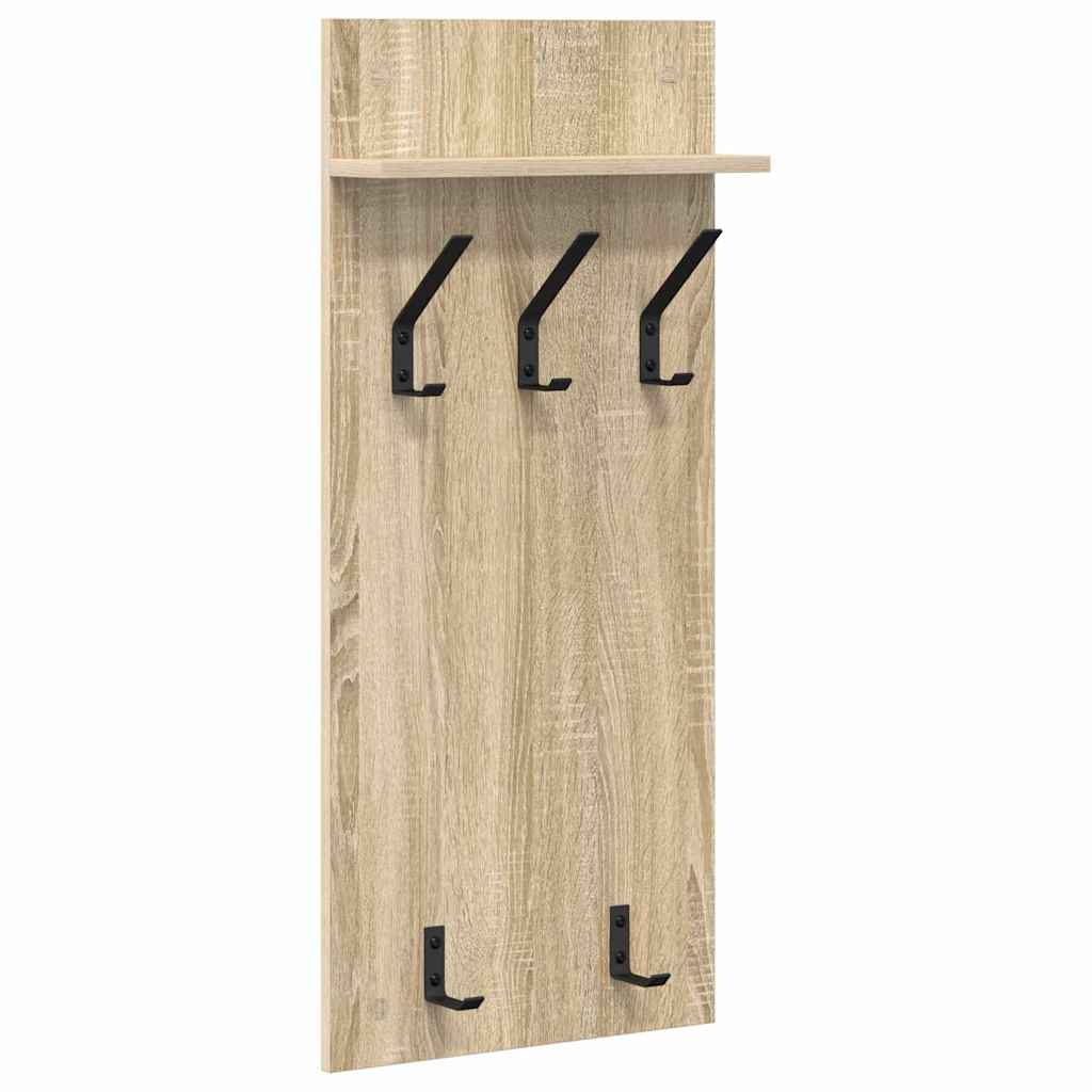 Appendiabiti a muro Rovere Sonoma 40 x 10 x 90 cm