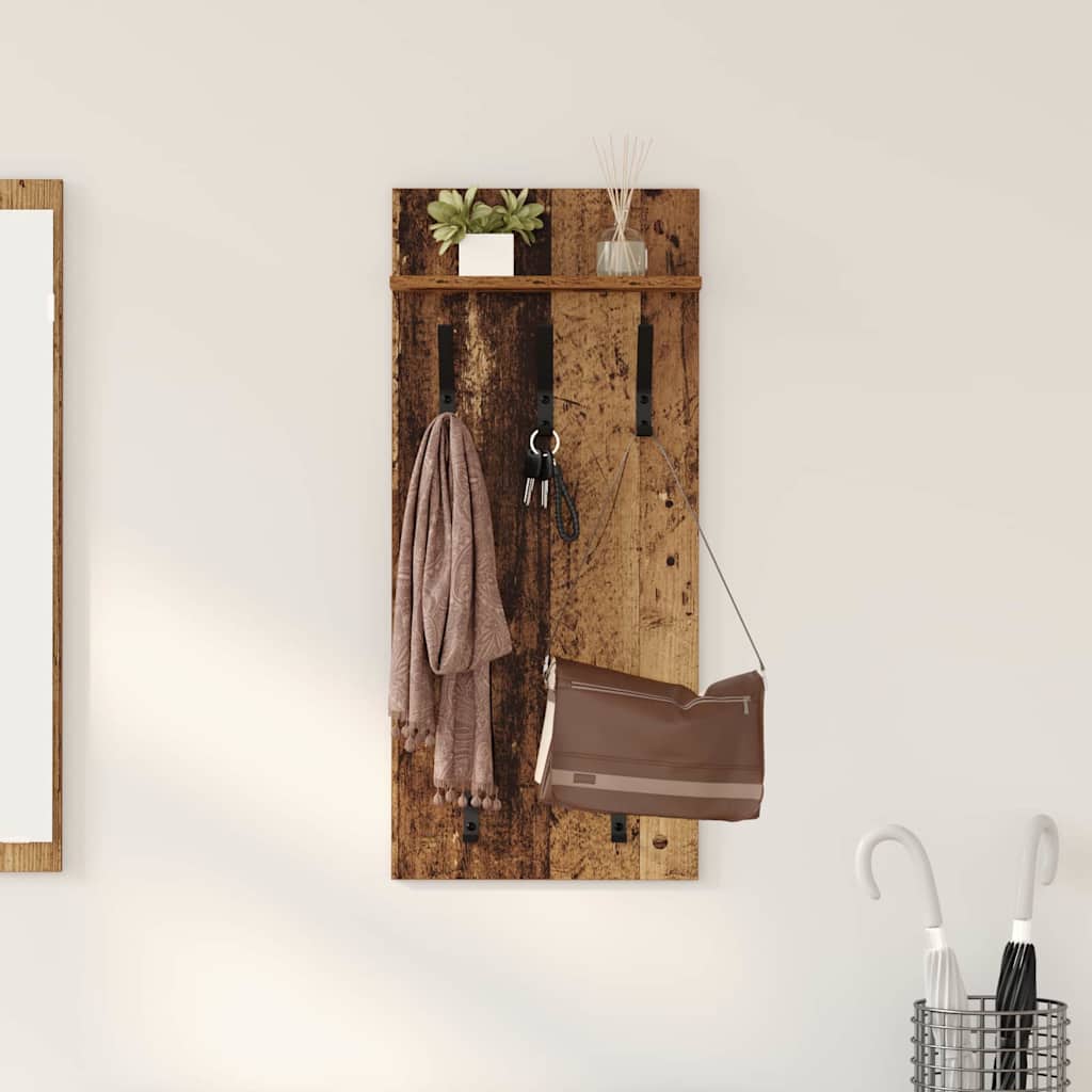 Appendiabiti a muro Legno vecchio 40 x 10 x 90 cm