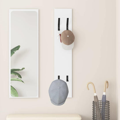 Appendiabiti a muro Bianco 20 x 1.5 x 100 cm Legno multistrato
