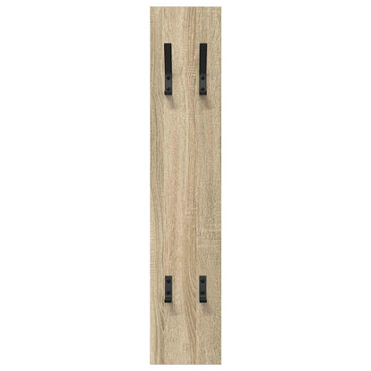 Appendiabiti a muro rovere sonoma 20 x 1.5 x 100 cm