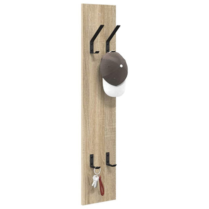 Appendiabiti a muro rovere sonoma 20 x 1.5 x 100 cm