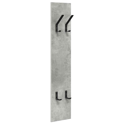 Appendiabiti a muro Grigio cemento 20 x 1.5 x 100 cm