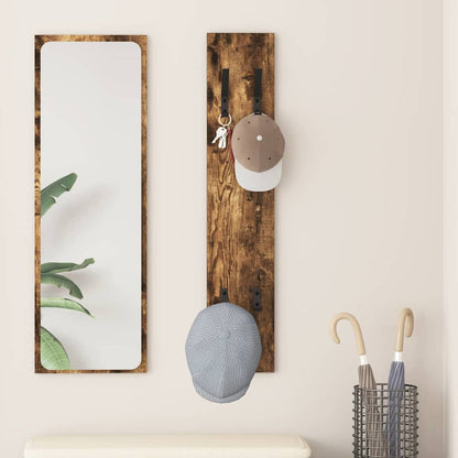 Appendiabiti a muro Rovere fumo 20 x 1.5 x 100 cm